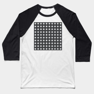 Retro Circles and Diamonds Baseball T-Shirt